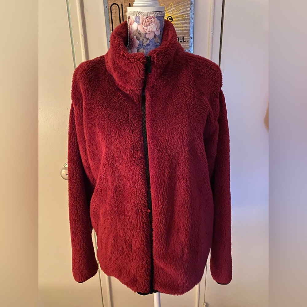 Victoria’s Secret Pink fleece zip up hoodie size large